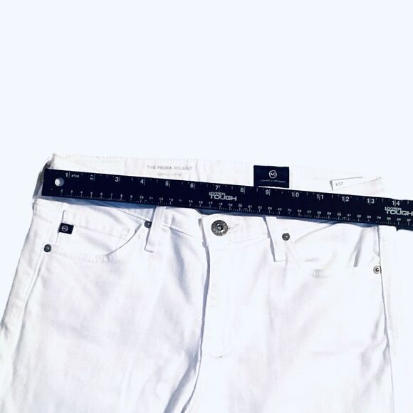 Adriano Goldschmied White Women’s Jeans The Prima Roll up Skinny Ankle Size 25R - Picture 4 of 9